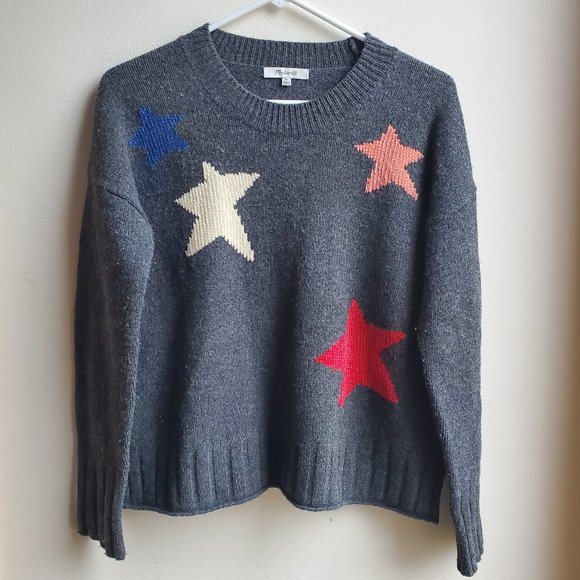 Madewell Sweaters - Madewell Starry Night 100% Merino Wool Sweater Size XS